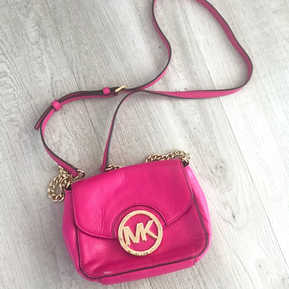 Hot Pink Michael Kors Crossbody Purse
